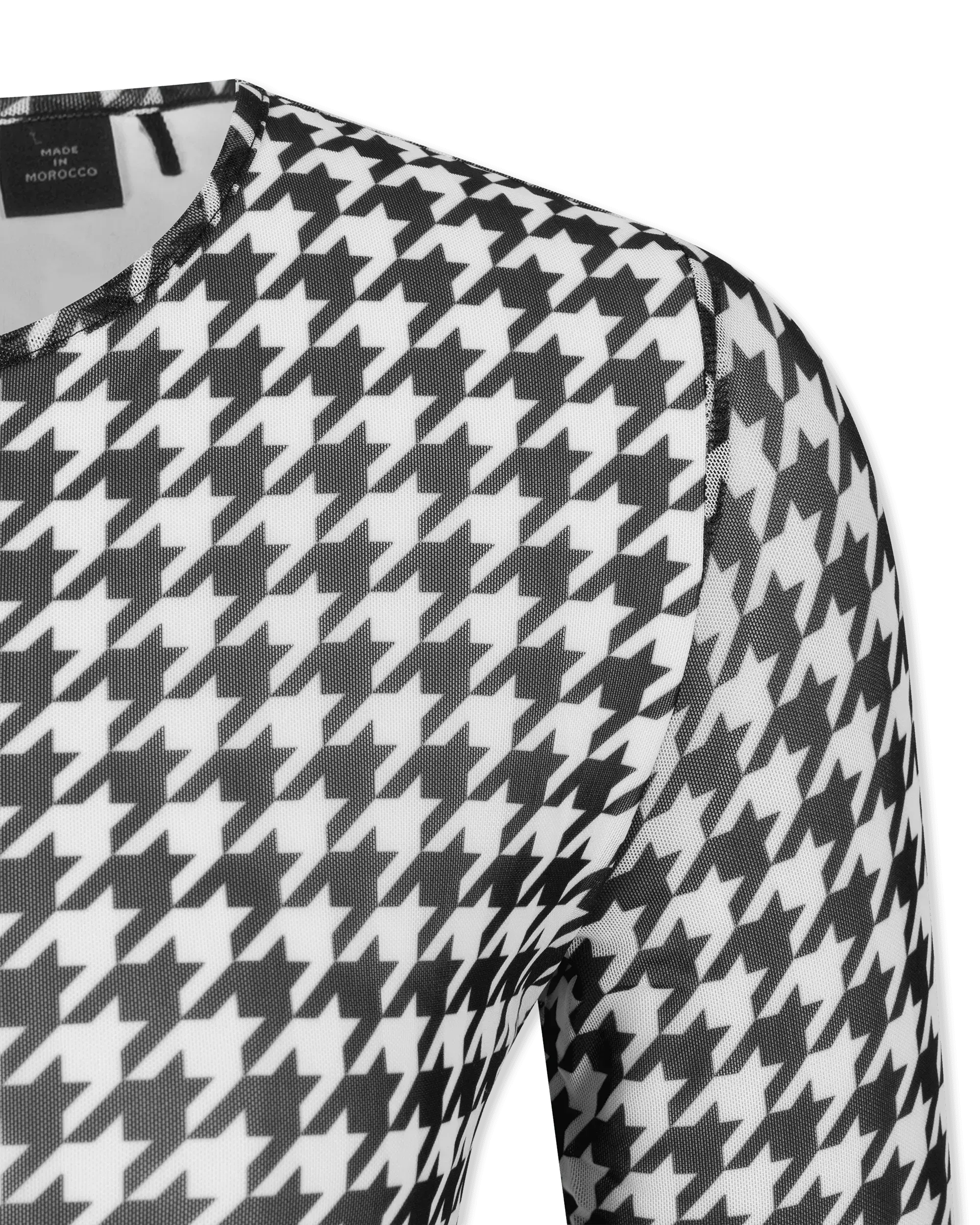 Nalusia Houndstooth Midi Dress