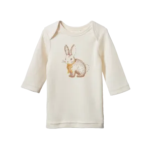 NATURE BABY BABY TEE RABBITTY NATURAL