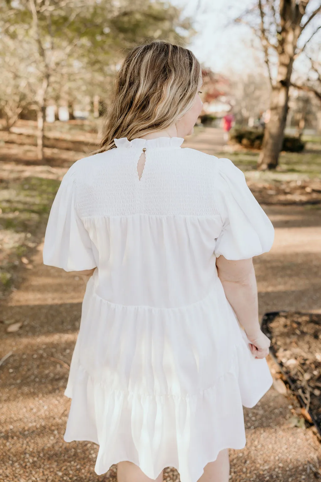 Never Too Soon Dress in White