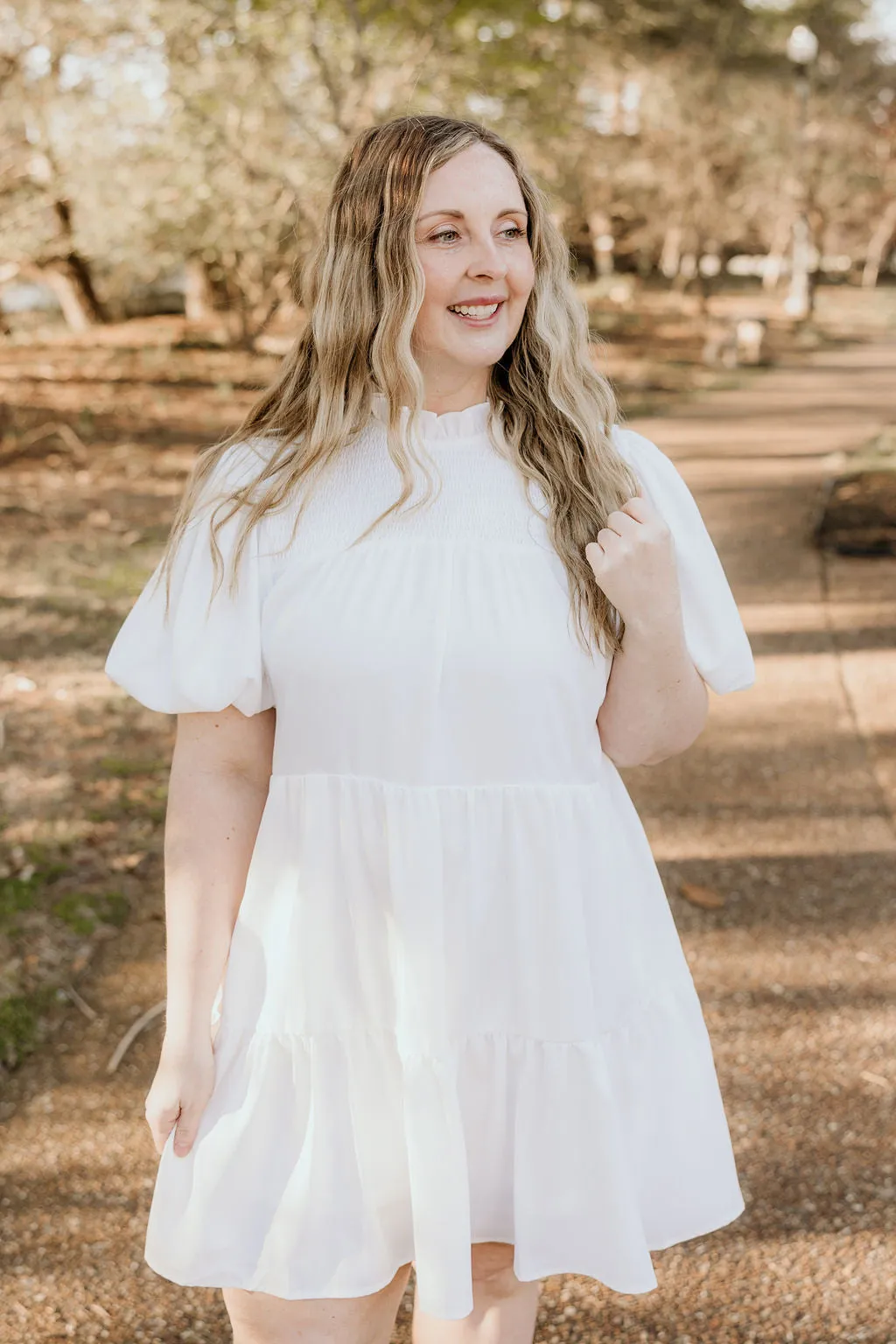 Never Too Soon Dress in White