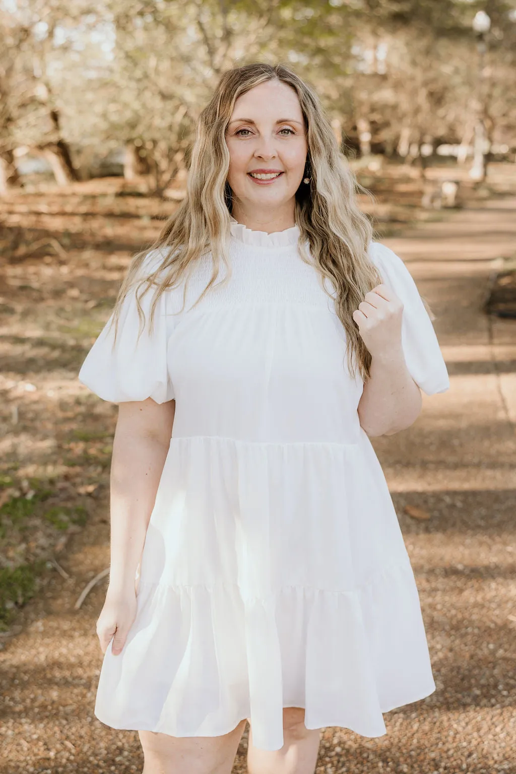 Never Too Soon Dress in White