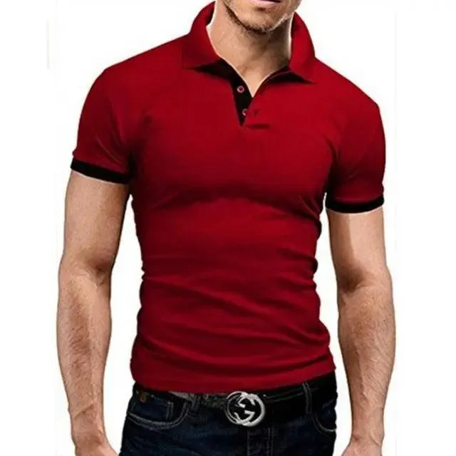 New Polo Shirt Men Summer Cool Men's Shirts Sleeve Polo Business Clothes Luxury Men Tee Shirt Polos  women's short sleeves Summer Men's T-shirt Short Sleeved Lapel Casual T-shirt for Male Half Sleeve Tops