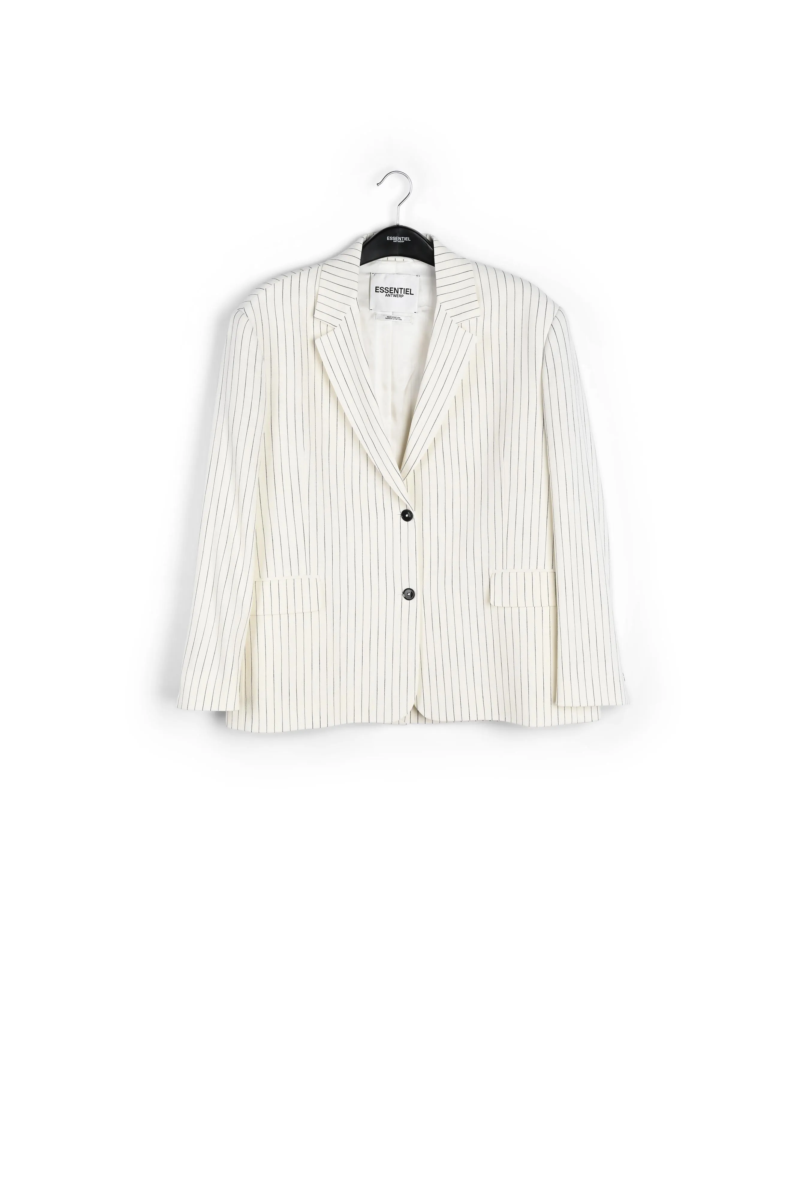 Off-white oversized pinstripe blazer
