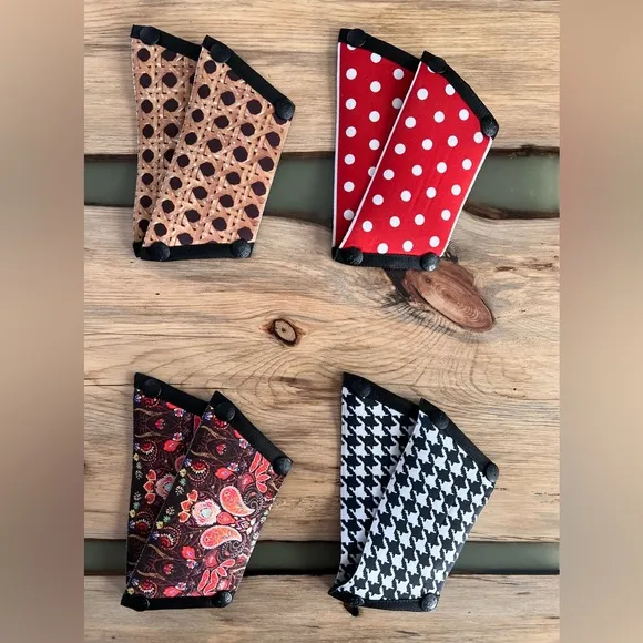 Onesole Set Of 8 Patterned Multicolor Snap On Tops