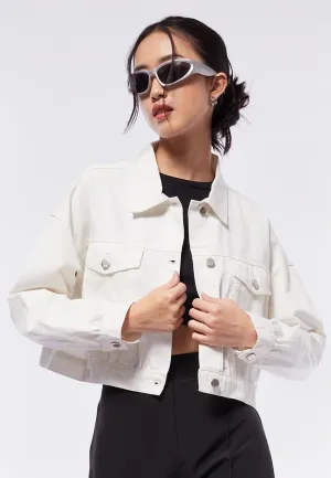 Oversized Crop Denim Jacket