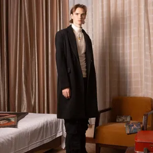 Oversized Double-Breasted Wool Coat