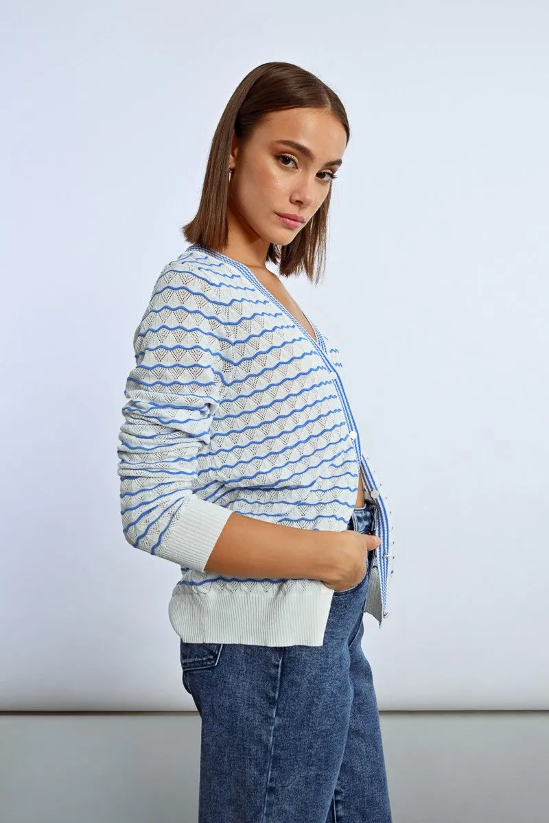 OVERSIZED STRIPED VEST