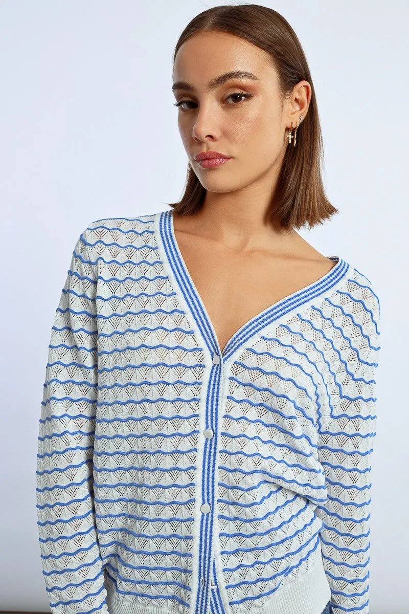OVERSIZED STRIPED VEST