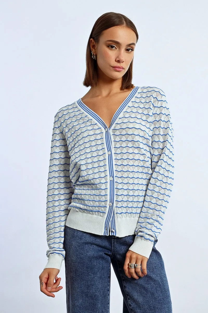 OVERSIZED STRIPED VEST