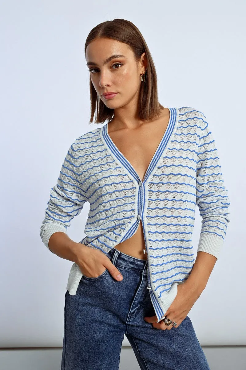 OVERSIZED STRIPED VEST