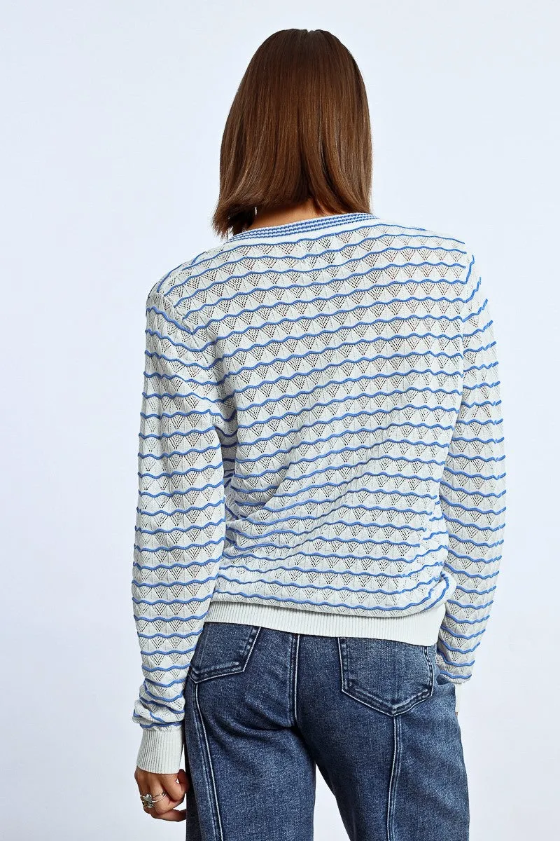 OVERSIZED STRIPED VEST