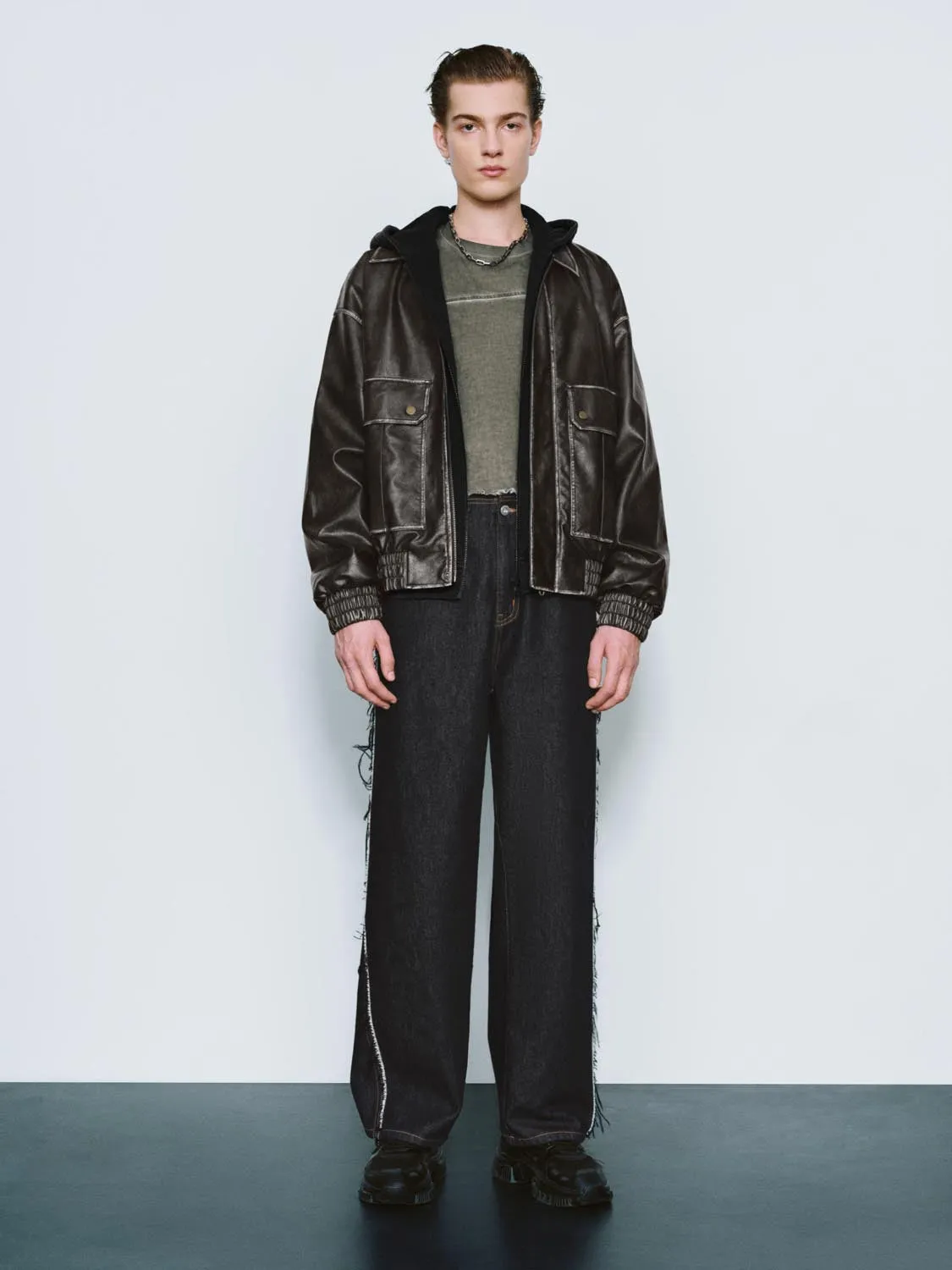 Oversized Vegan Leather Jackets