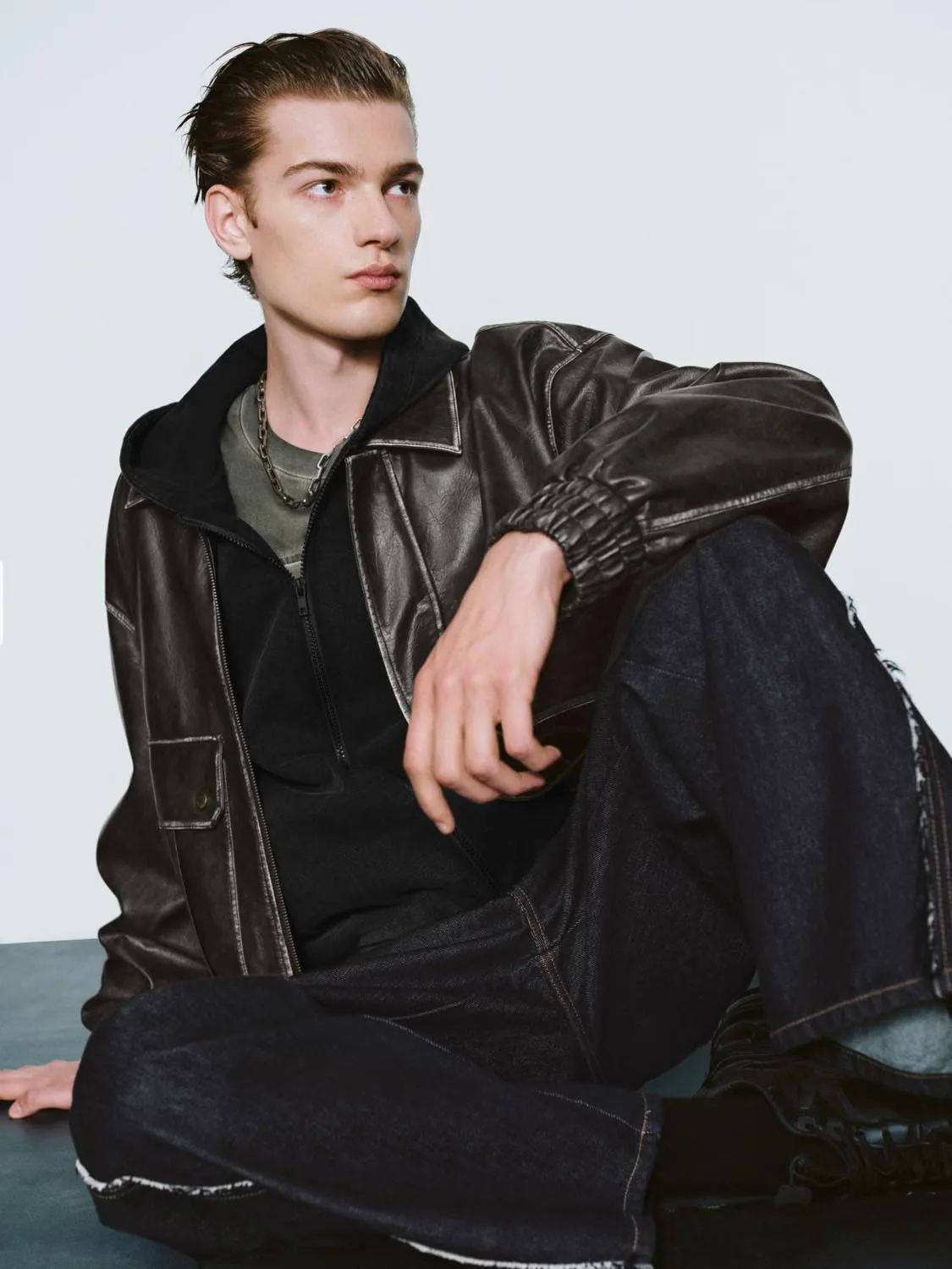Oversized Vegan Leather Jackets
