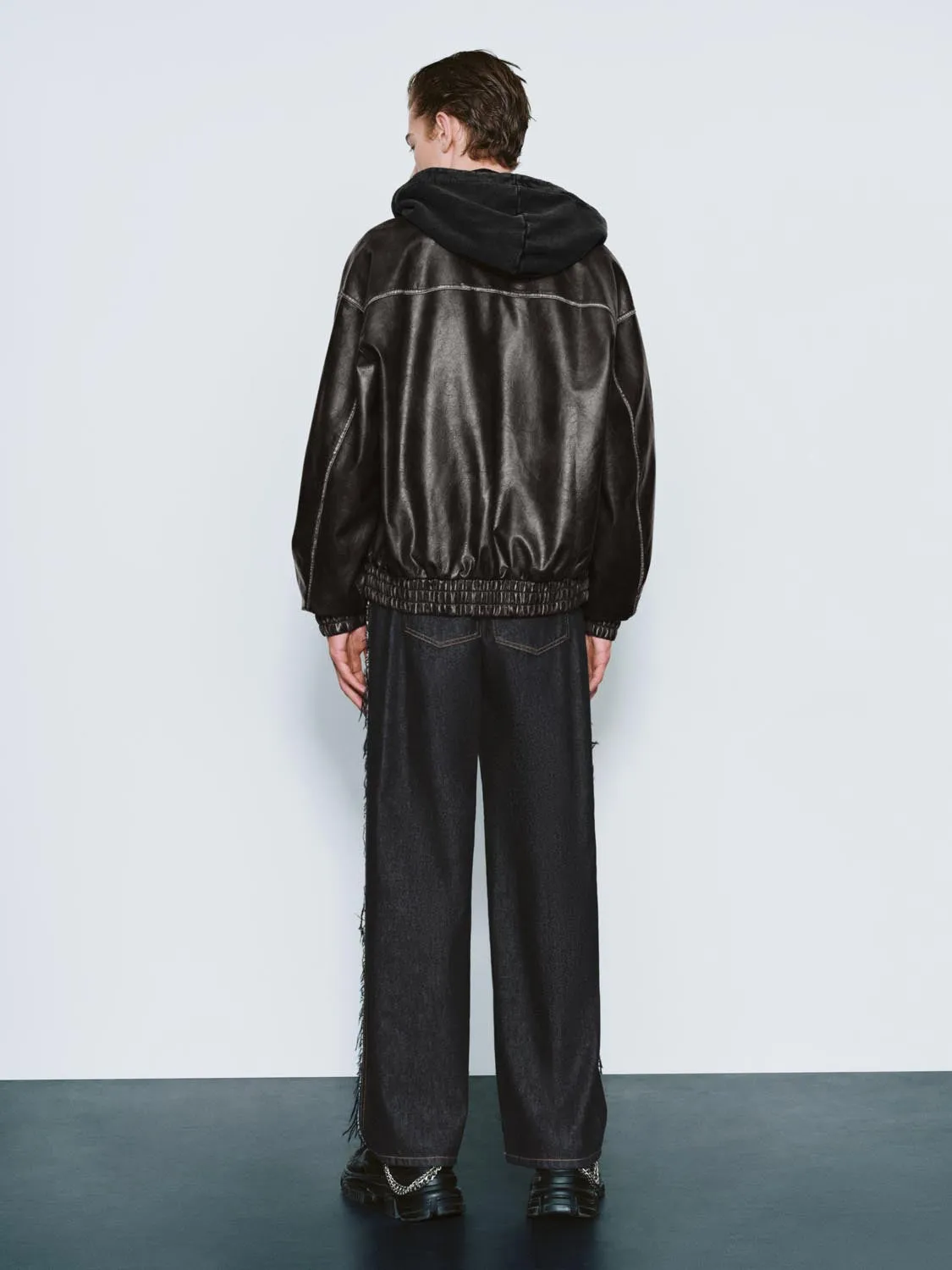 Oversized Vegan Leather Jackets