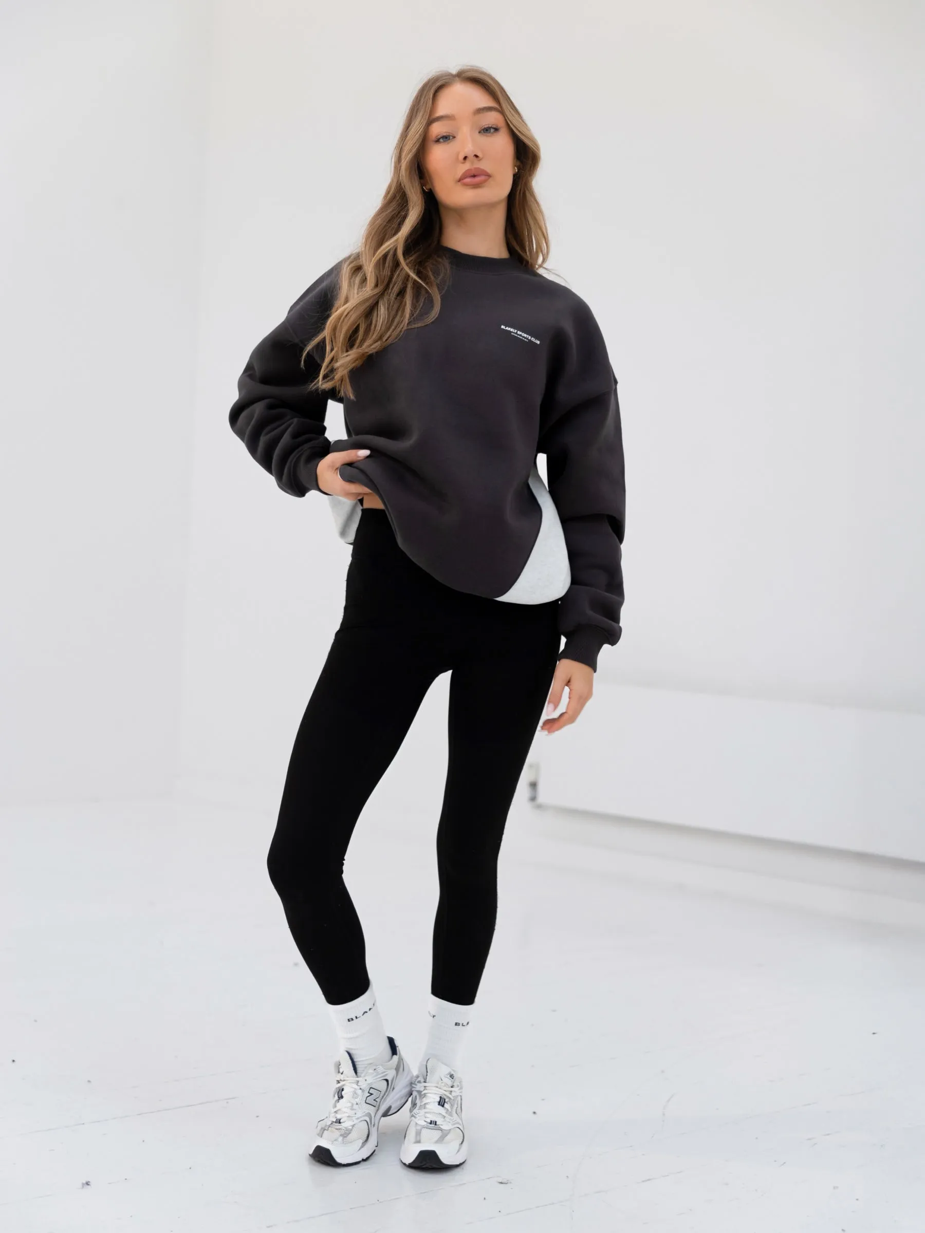 Panel Oversized Jumper - Graphite