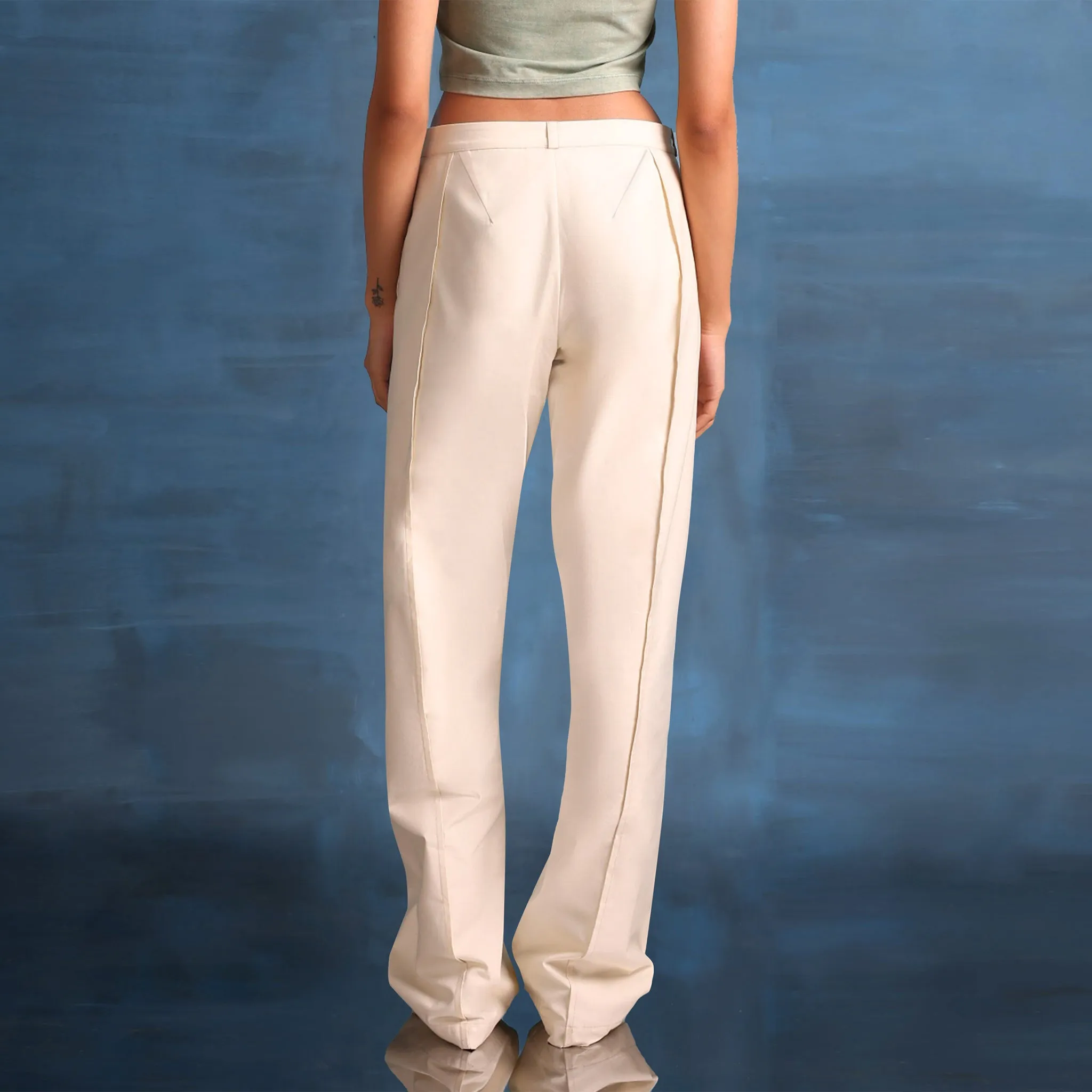 Paris Mid Rise Cotton Pants