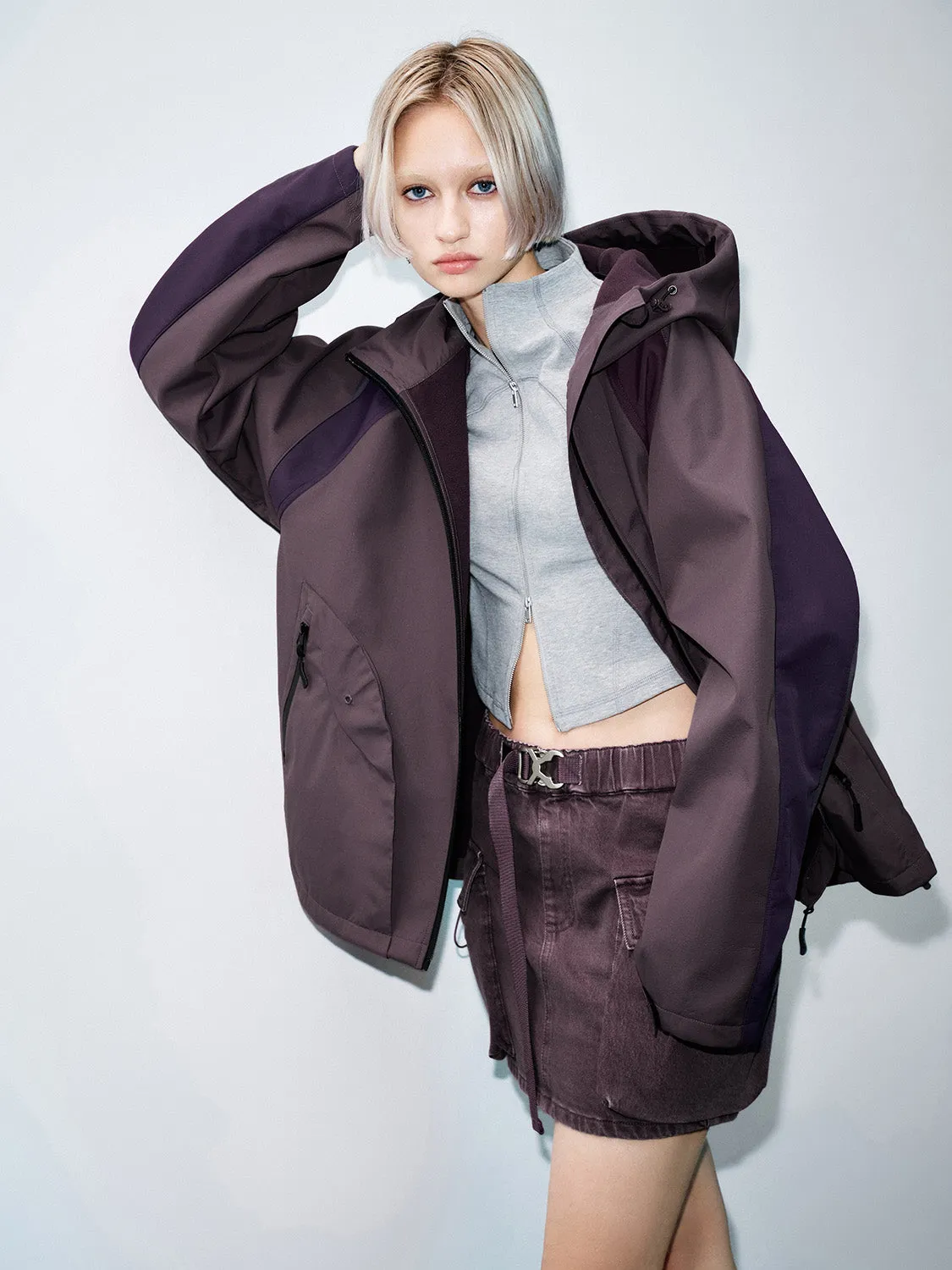 Patch Pocket Zip Up Front Jackets