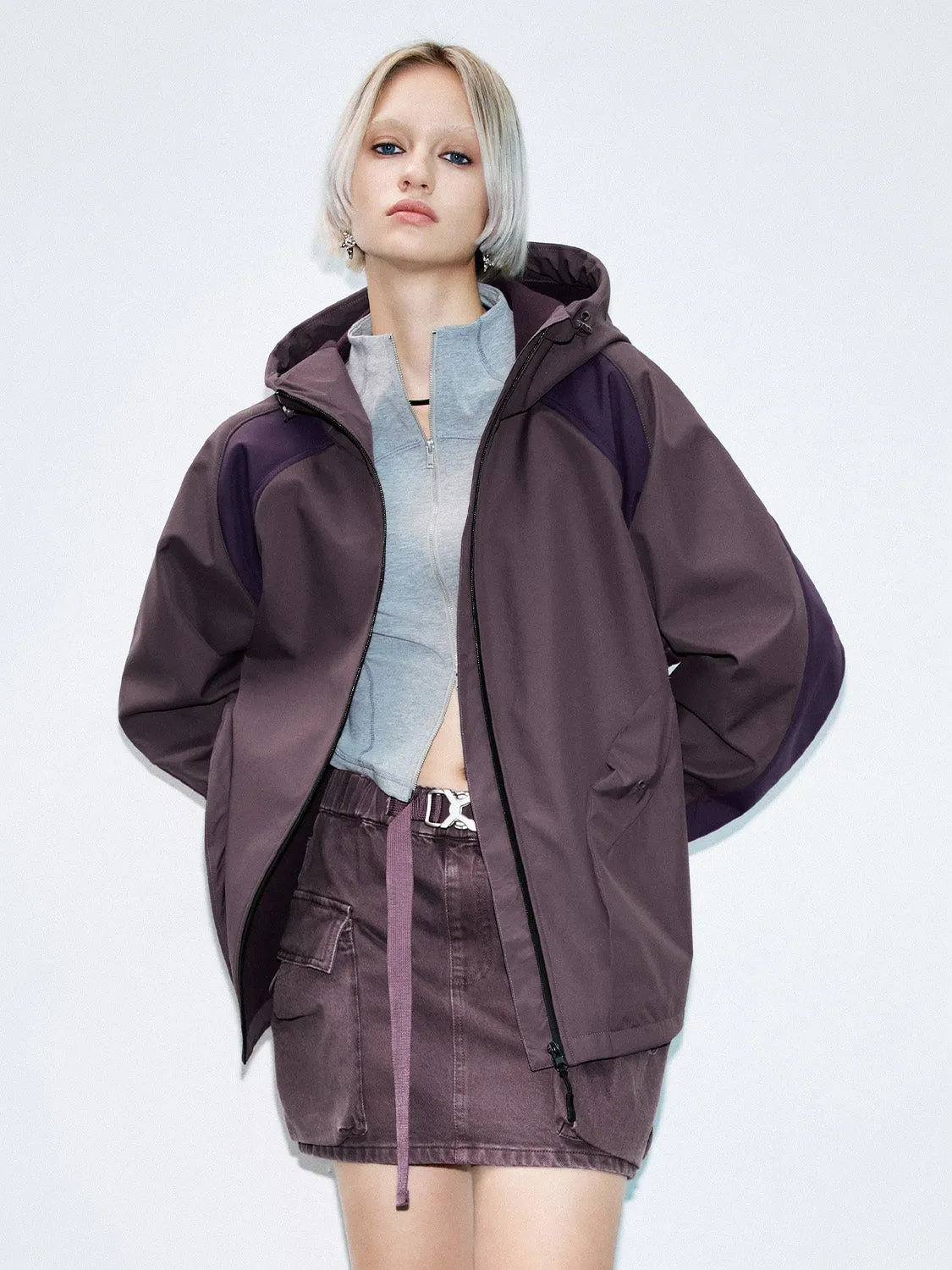 Patch Pocket Zip Up Front Jackets