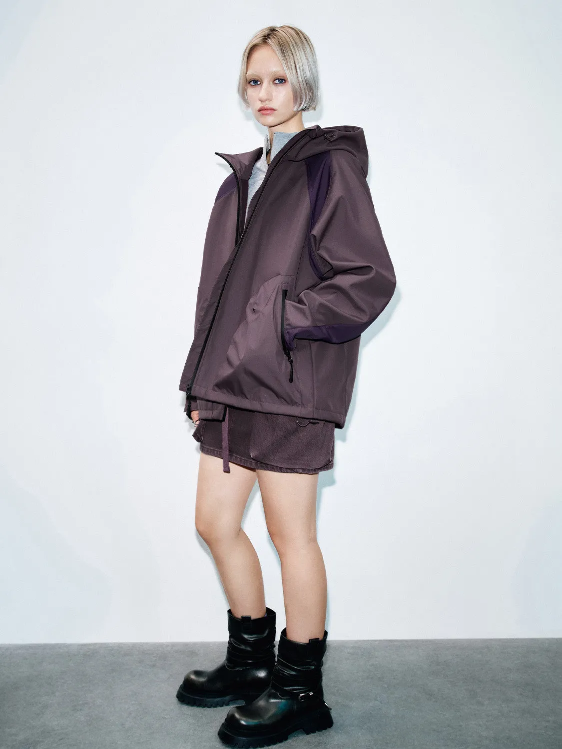 Patch Pocket Zip Up Front Jackets