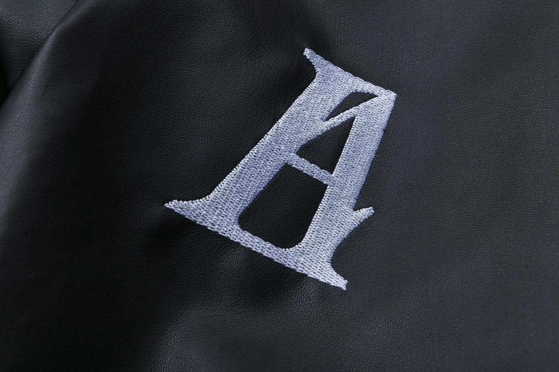 Patchwork Pu Leather Zip Up Jacket