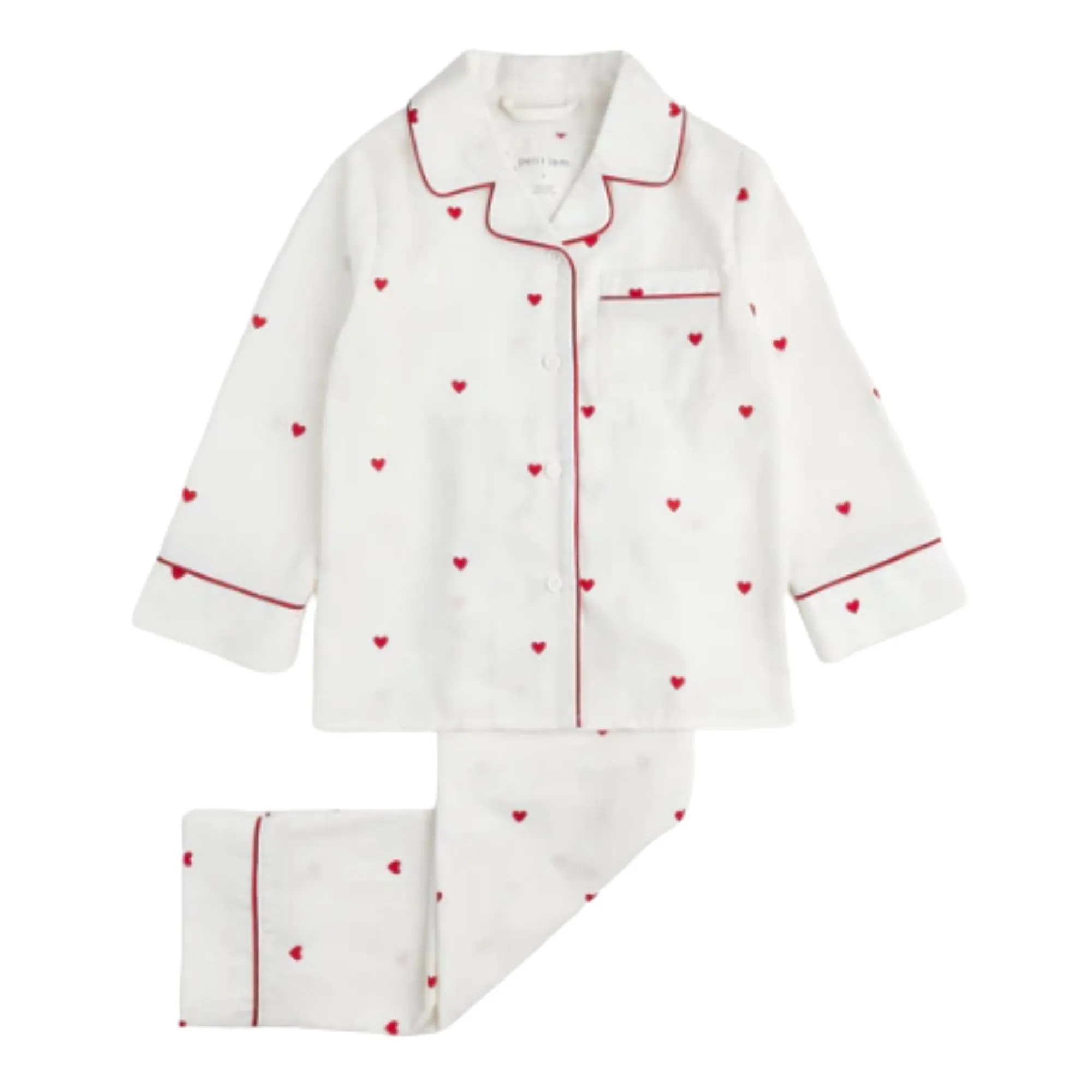 Petit Lem Baby Girls Heart Pyjama Set