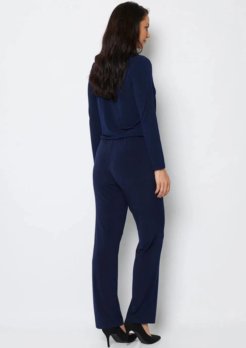 PHILOSOPHY - Ink Slinky Jersey Full Length Straight Pant