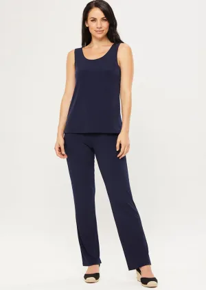 PHILOSOPHY - Ink Slinky Jersey Full Length Straight Pant