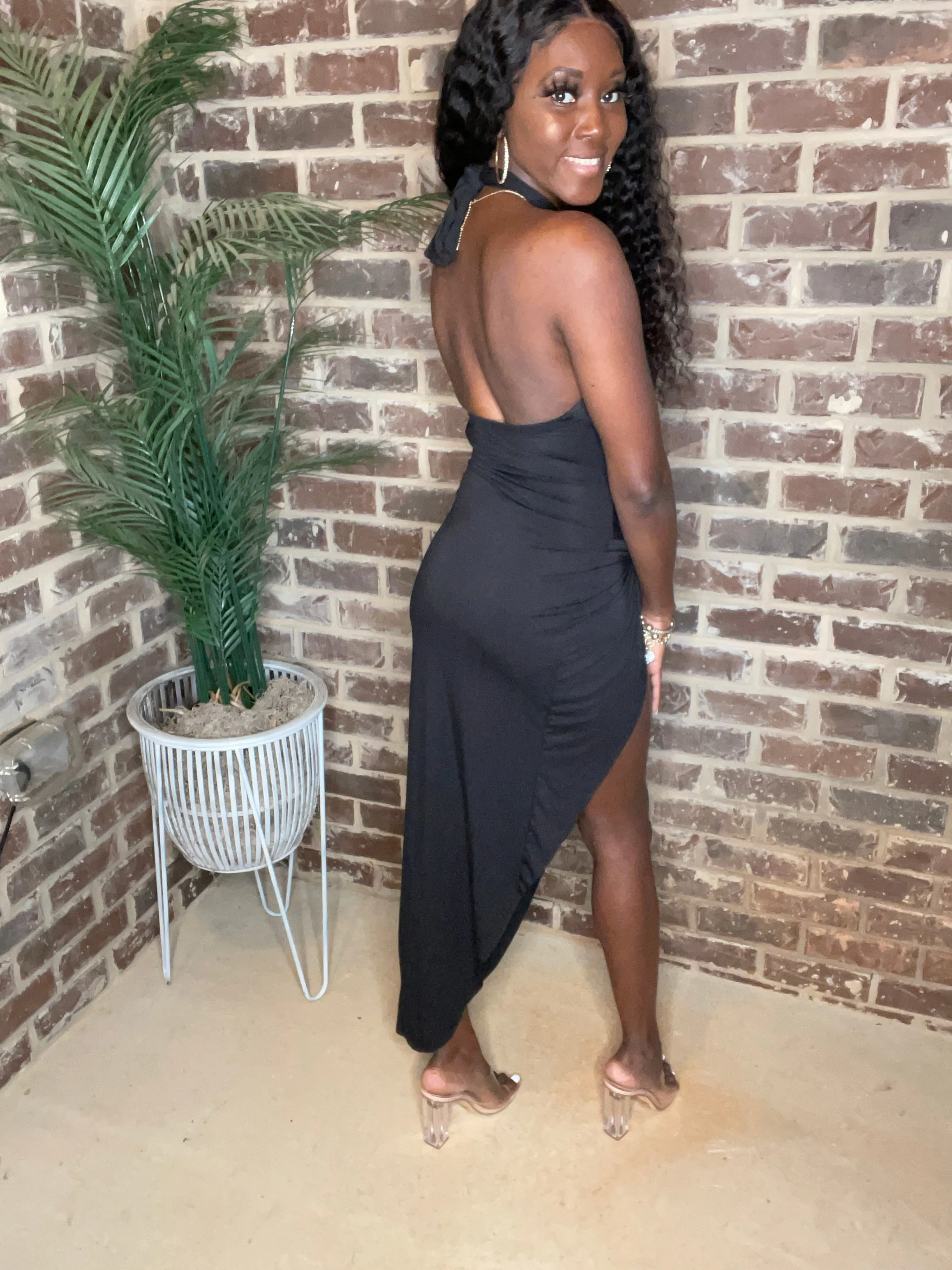 Picante Nights Twist Tie Dress