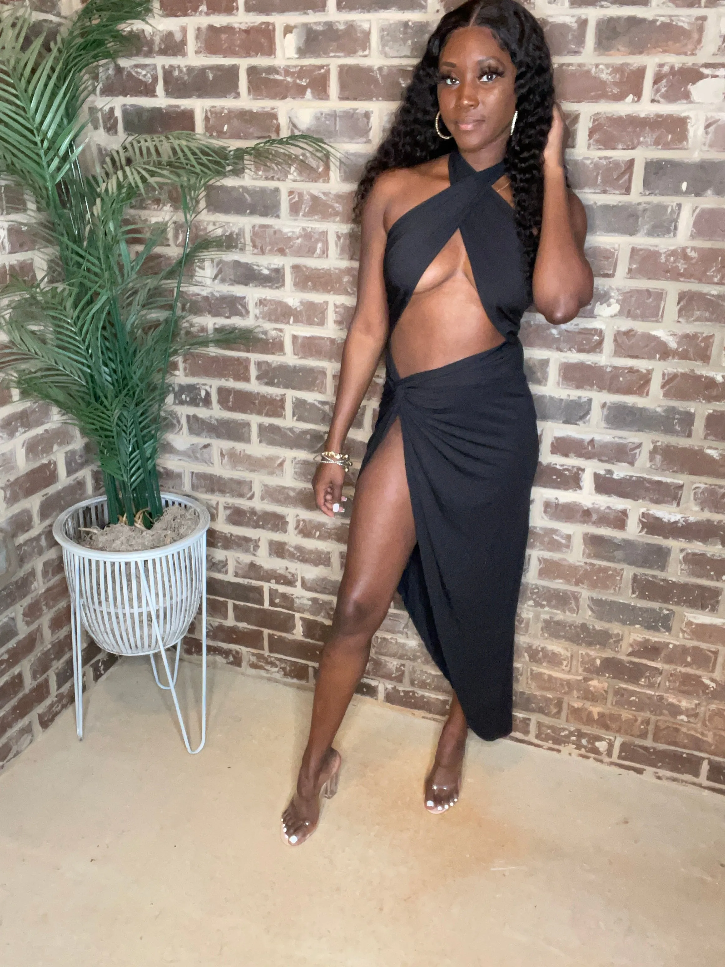 Picante Nights Twist Tie Dress