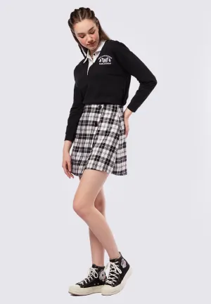 Plaid Mini Wrap Skirt