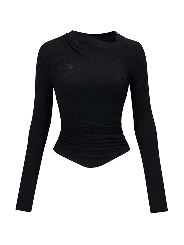 Plain Chic Tight Flare Simple Knit＆Long-Skirt