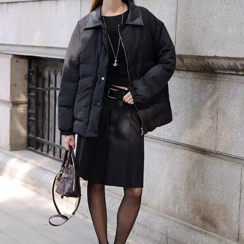 Pleated Black Skirt