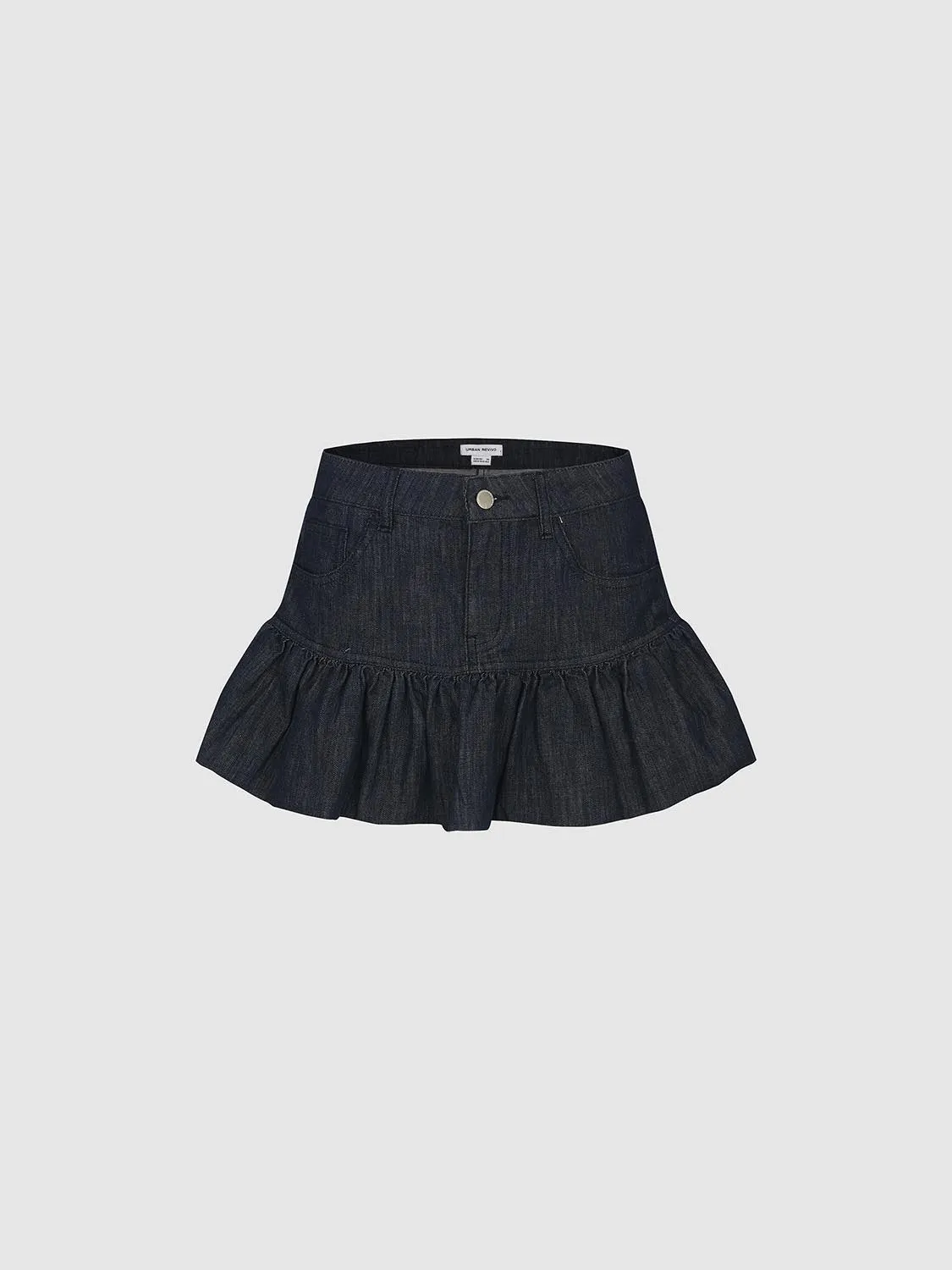 Pleated Denim Skirts