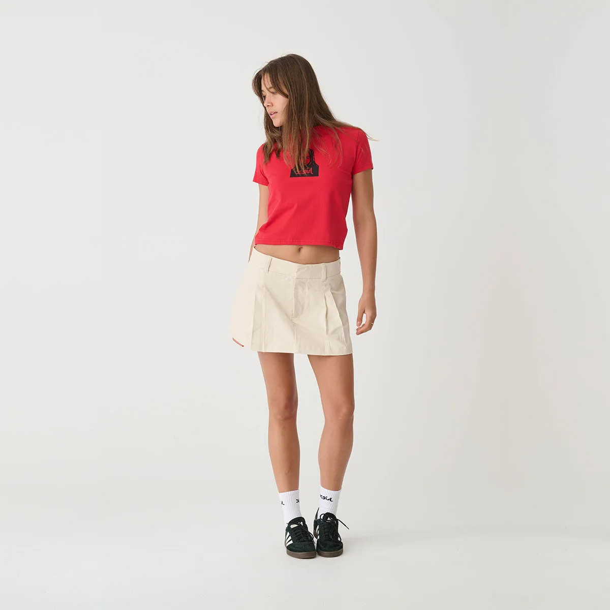Pleated Mini Skirt - Dove