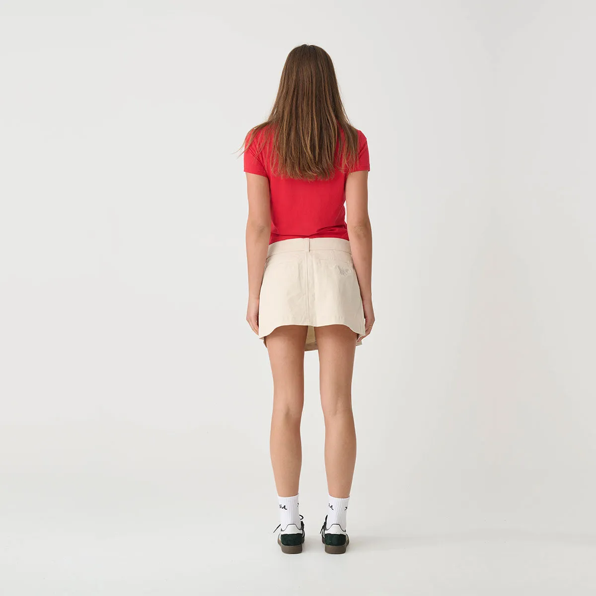 Pleated Mini Skirt - Dove