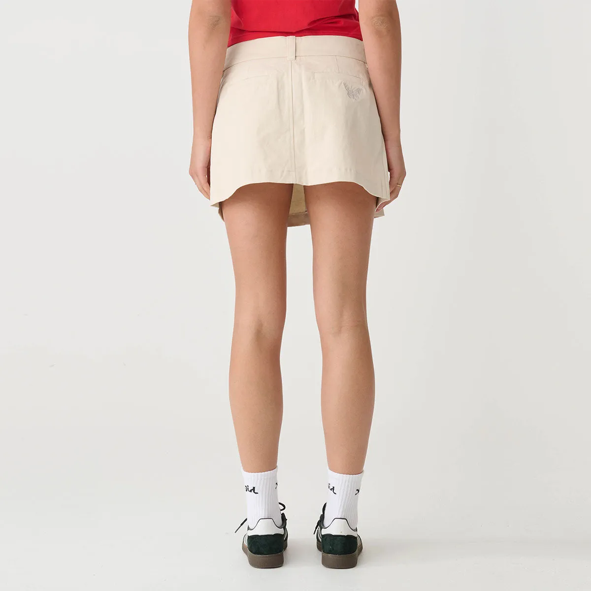 Pleated Mini Skirt - Dove
