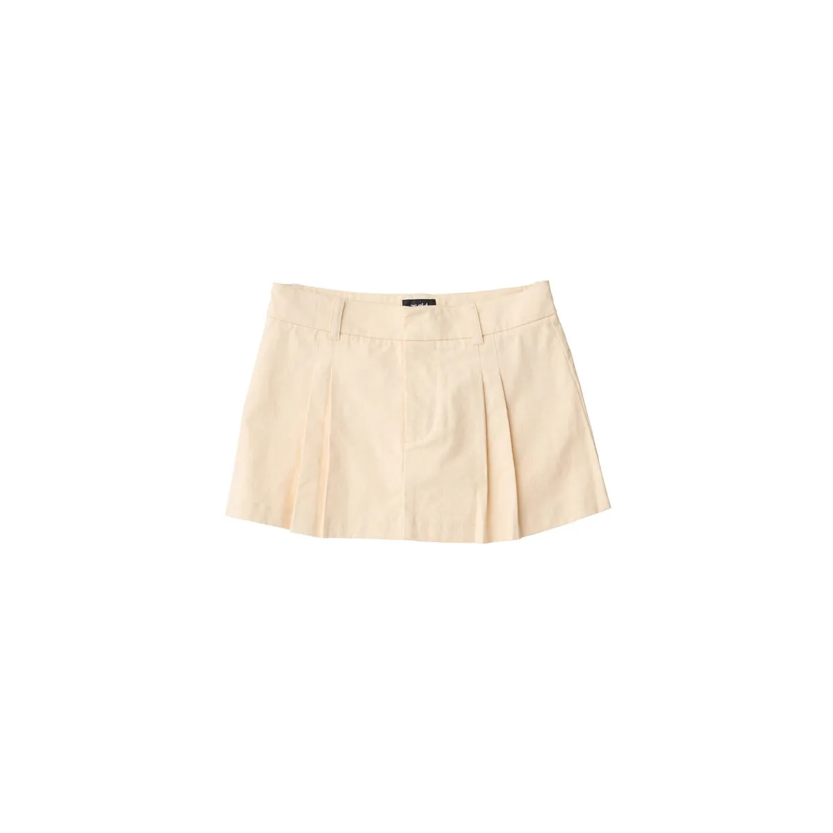 Pleated Mini Skirt - Dove