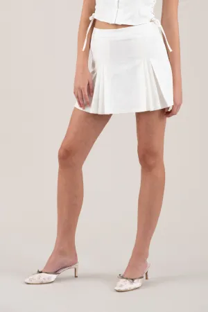 PLEATED MINI SKIRT WITH SHORTS