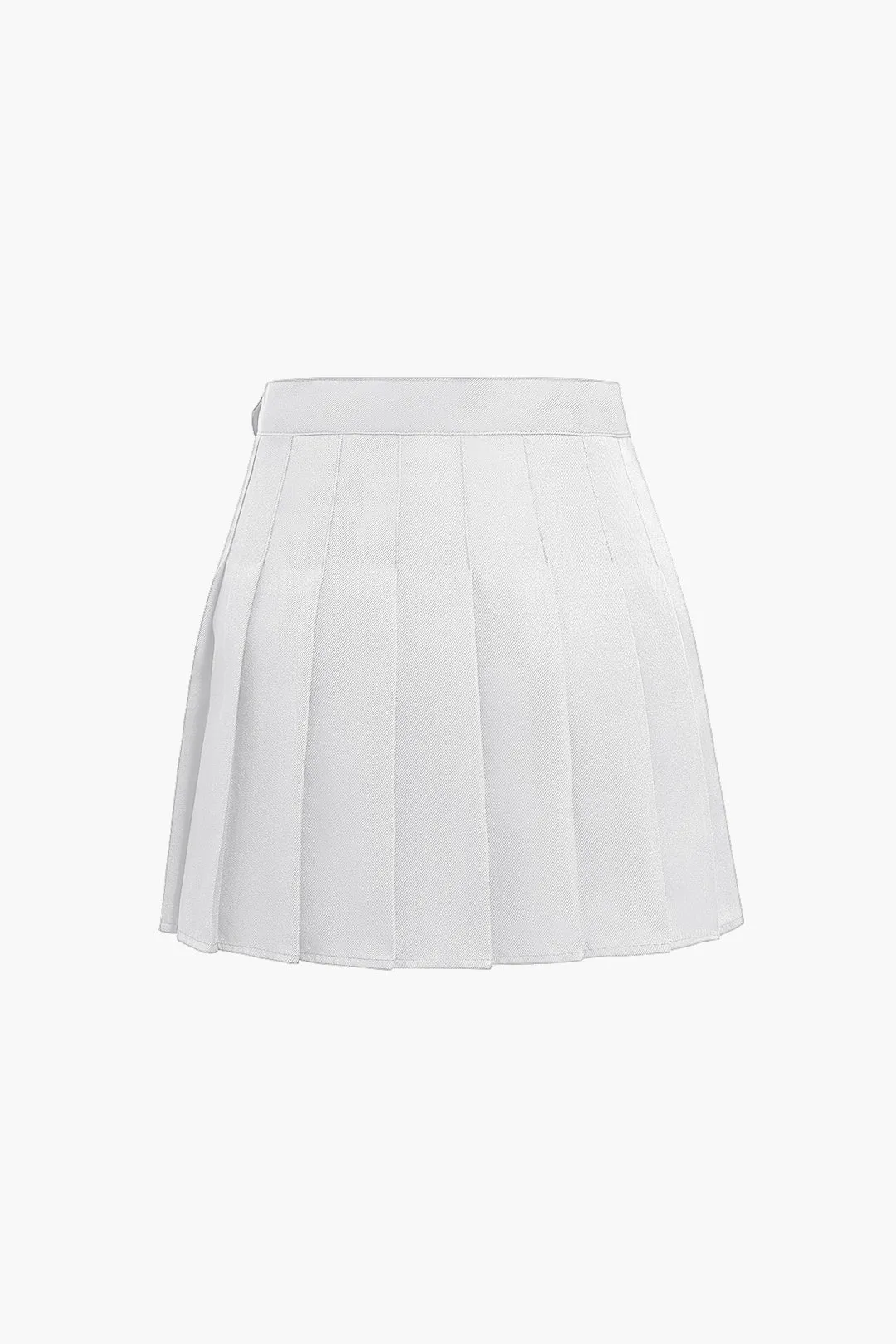 Pleated Mini Skirt
