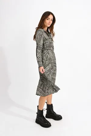 PLEATED SHIRTDRESS