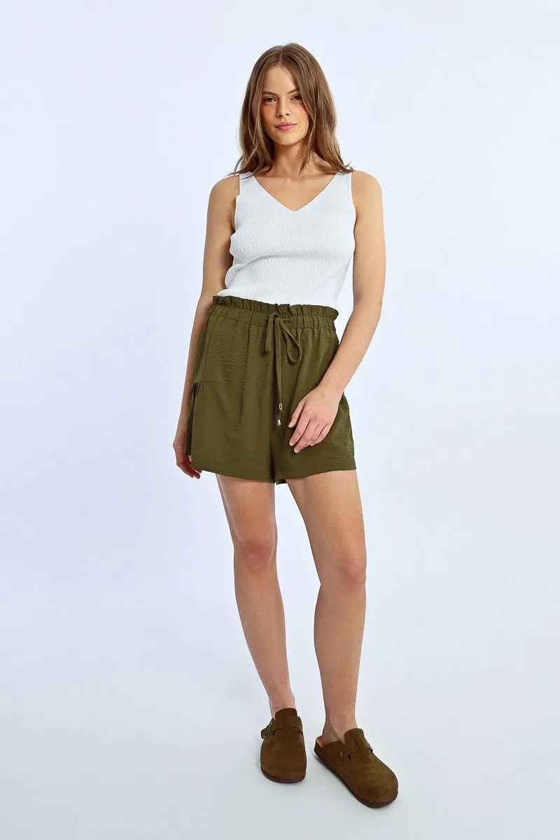 PLEATED SHORTS