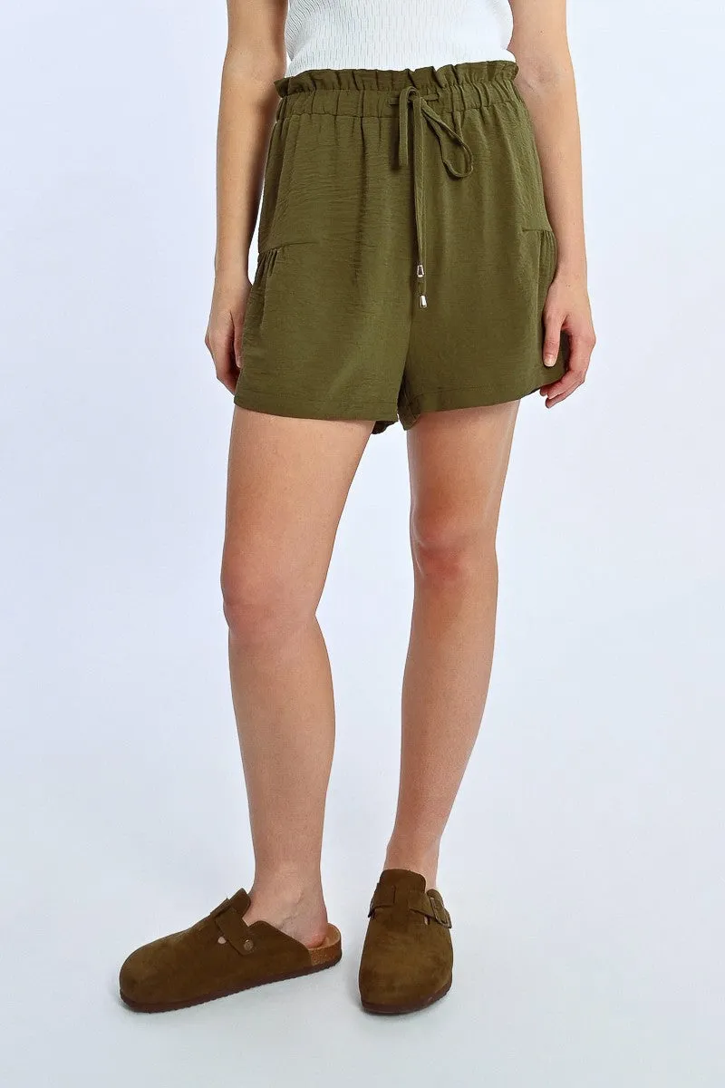 PLEATED SHORTS