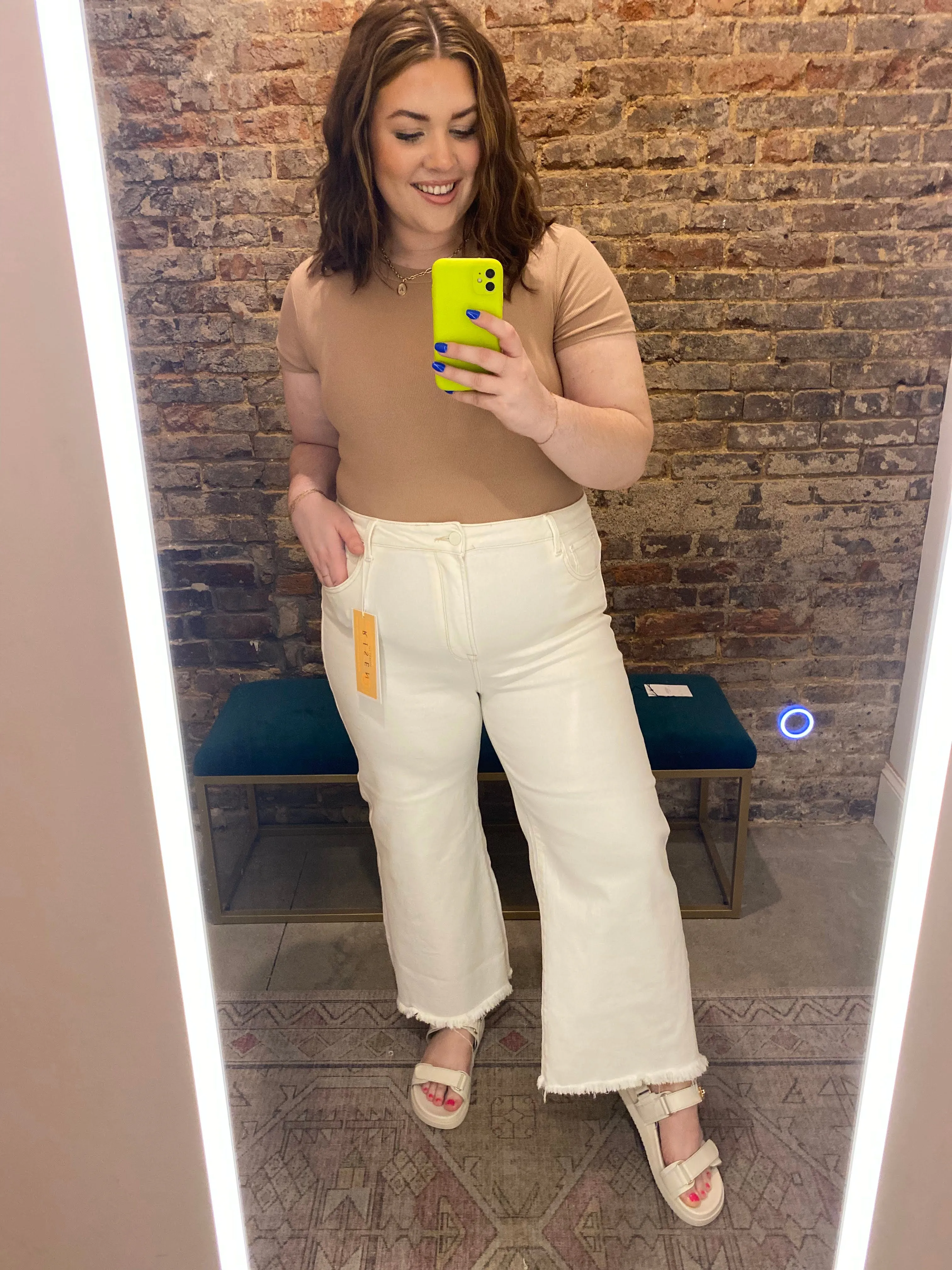 PLUS Round Neck Short Sleeve Bodysuit