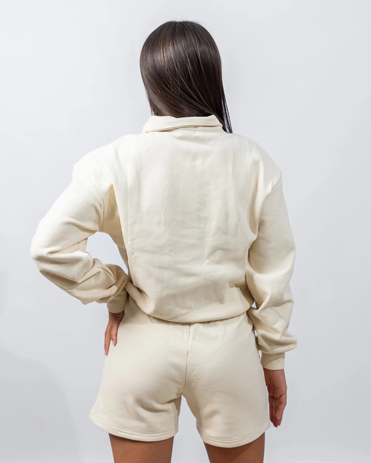 Power Half Zip - Beige
