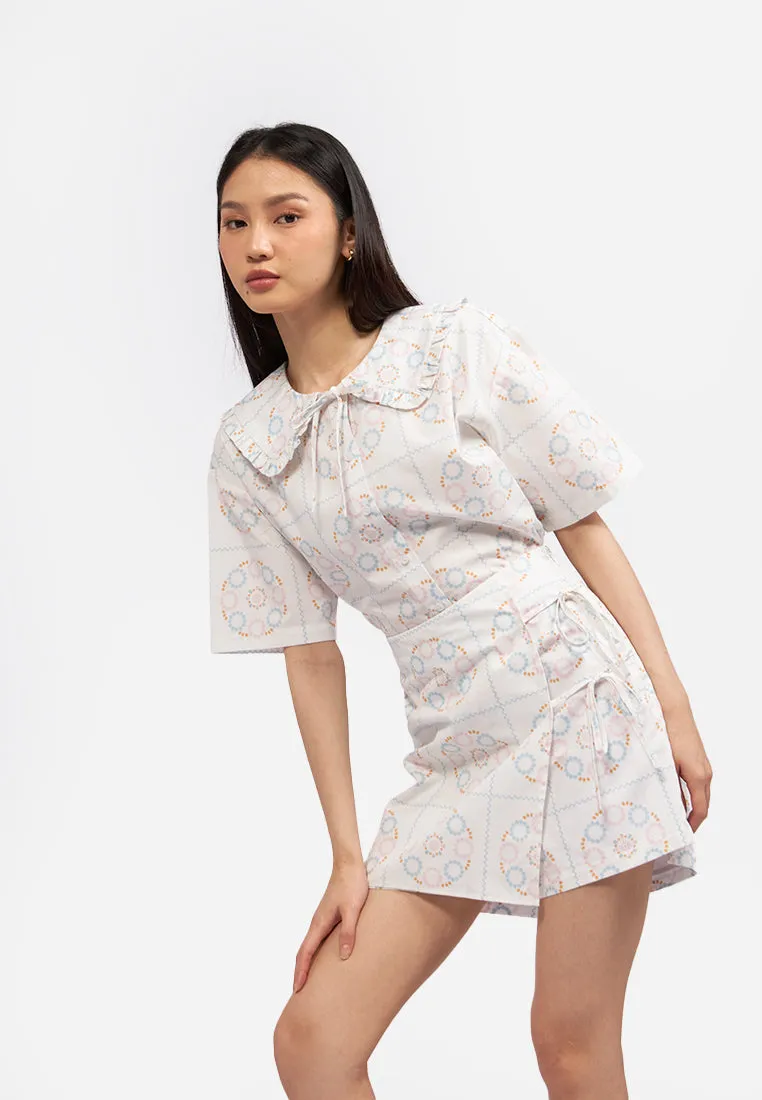 Printed Wrap Skort