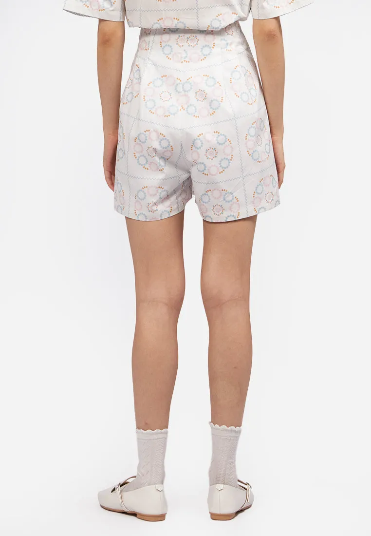 Printed Wrap Skort