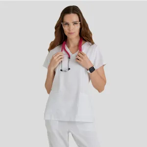 Purpose Scrub Top | White
