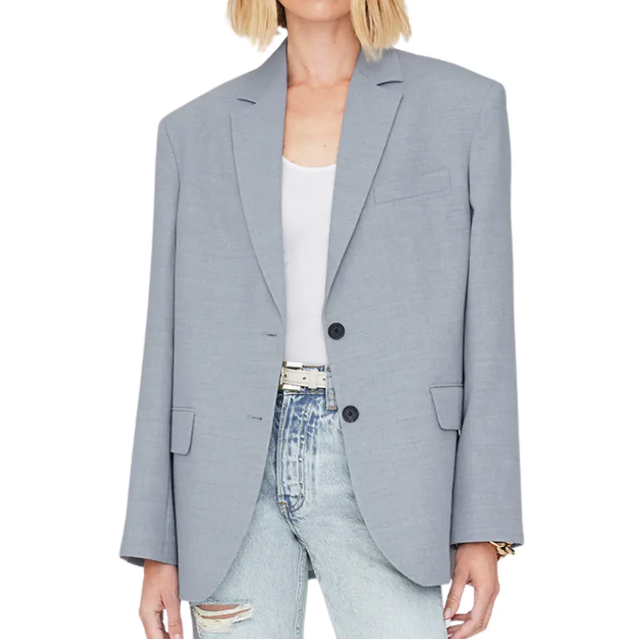 Quinn Blazer Steel Blue