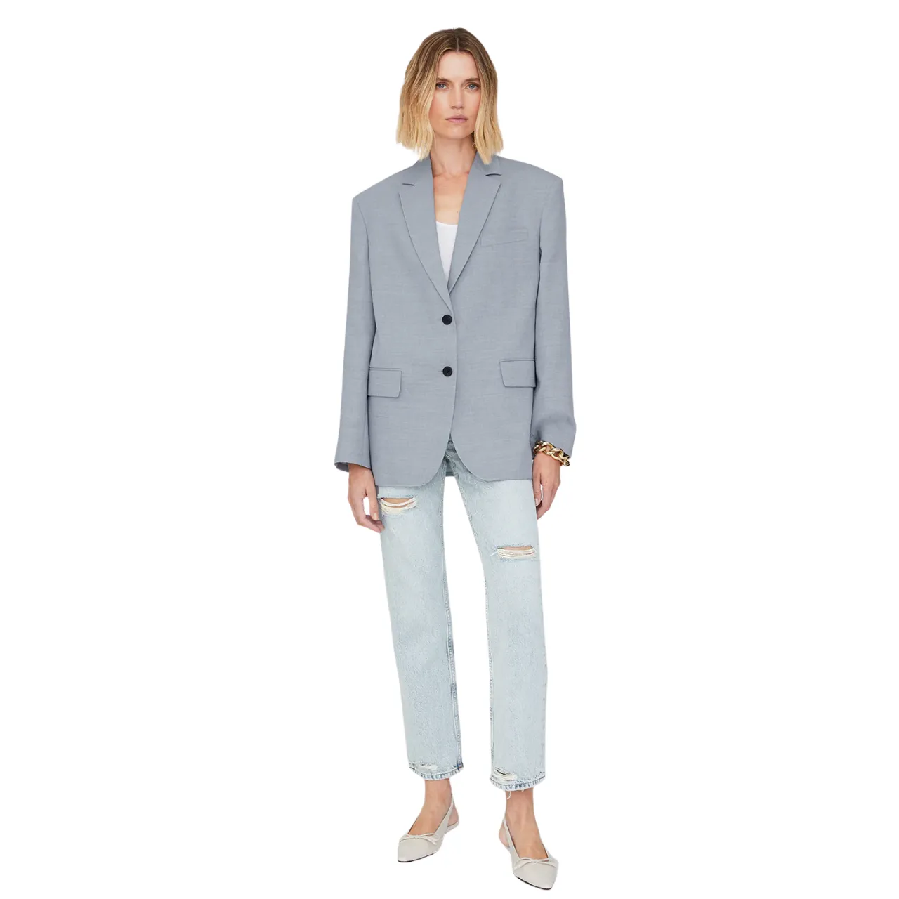 Quinn Blazer Steel Blue