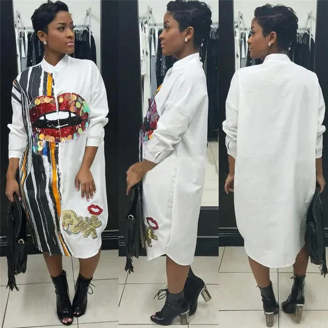 "Lavish Lipz" Blouse Dress - 2 Color Options